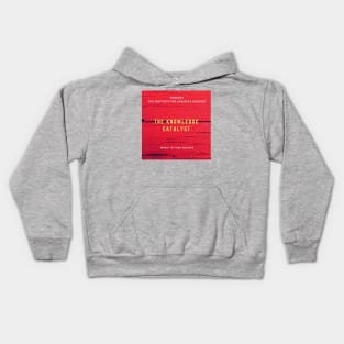 Red Podcast Cover Design Kids Hoodie